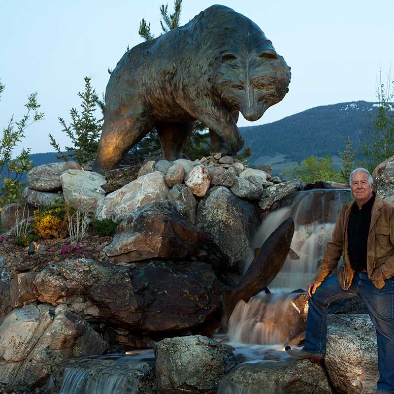 Bear Bronze Monument, River Wild