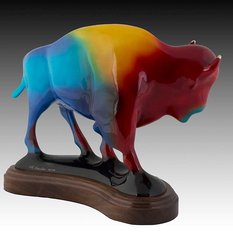 bison-sculpture-colorful-bison-3