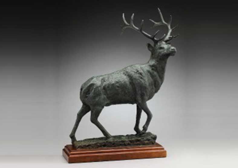 Rustic Elk Sculpture | The Sovereign