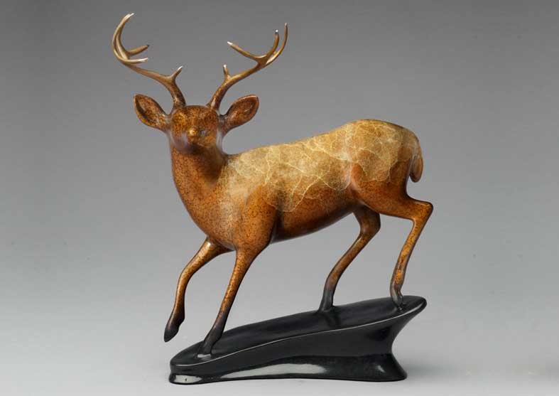 Deer Bronze Sculpture | In His Prime