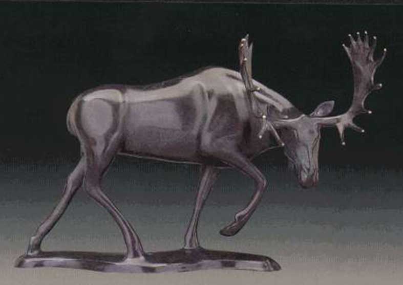 Moose Bronze Sculpture | Meadow Marauder II