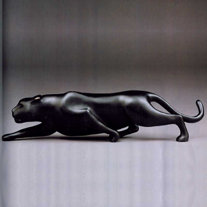 Panther bronze sculpture, Prowler