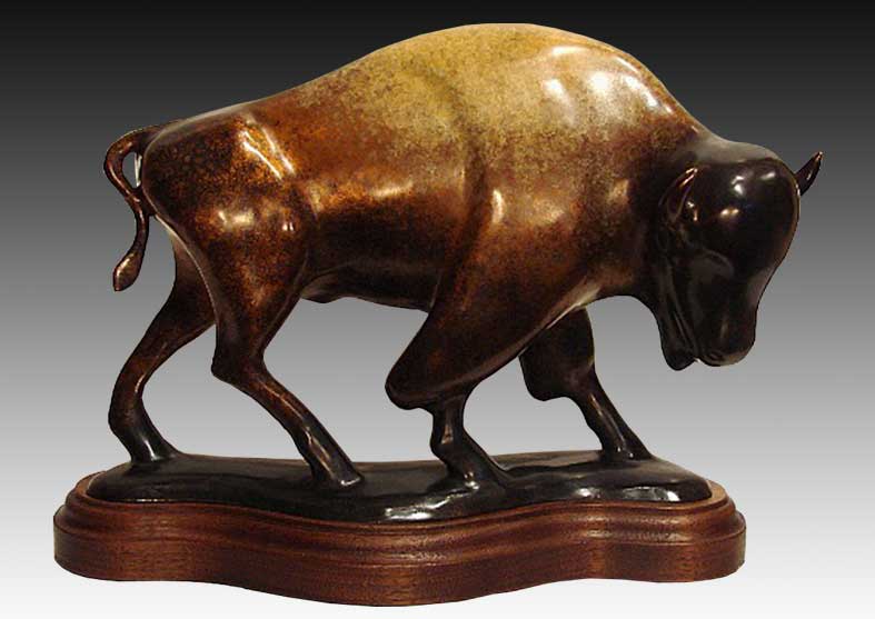 Buffalo Bronze Sculpture | Prairie Patriarch
