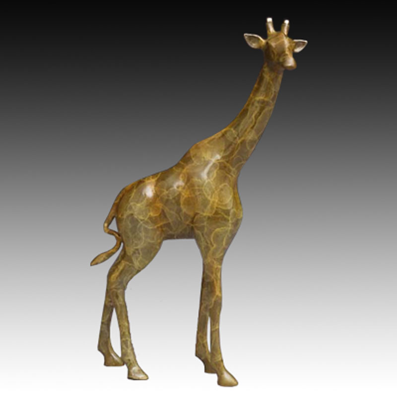 Giraffe Bronze Sculpture, African Sculptures, Gentle Giant