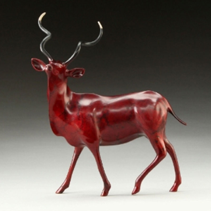 Greater Kudu, African Antelope Bronze Sculpture