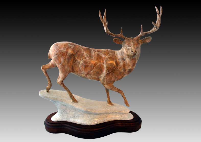 Mule Deer Bronze Sculpture | Aspen Aristocrat