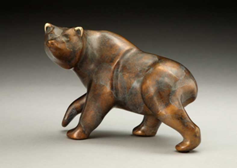 Bear Bronze Sculpture | Griz