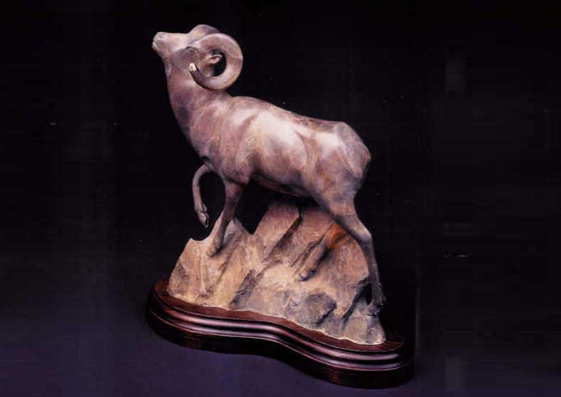 Bighorn Ram Bronze Sculpture | Canyon Commandant