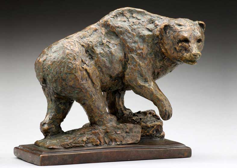 Rustic Bear Sculpture | Standing His Ground