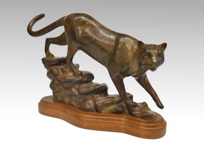 Cougar Bronze Sculpture | Rimrock Rogue