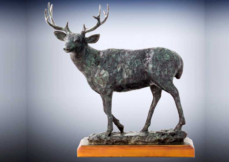 Rustic Deer Sculpture | Mountain Muley