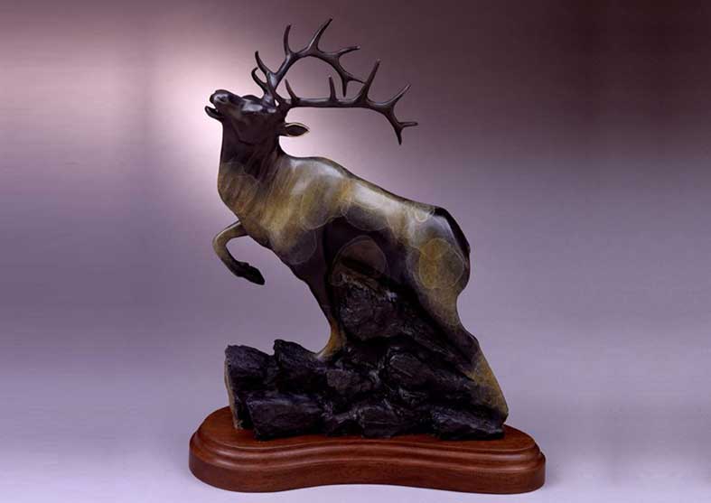 Elk Bronze Sculpture | September’s Song