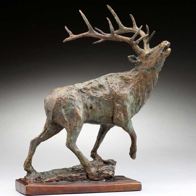 Rustic Bronze Elk, The Challenge
