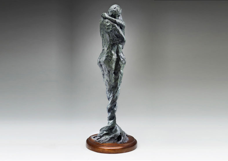 Figurative Bronze Sculpture | Entwined Spirits