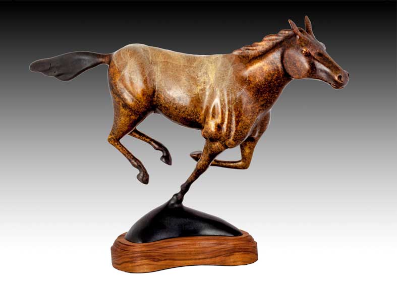 Horse Bronze Sculpture | Wild Horse