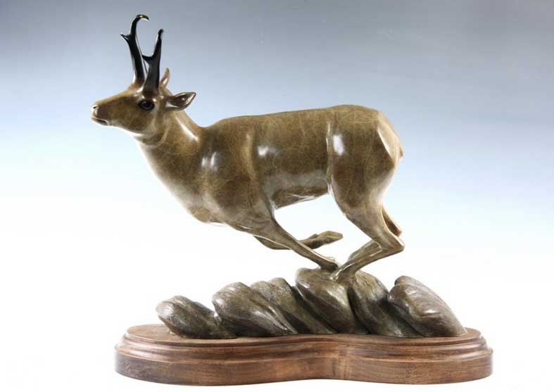 Pronghorn Bronze Sculpture | Ridge Runner